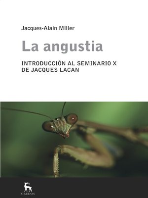 cover image of La angustia